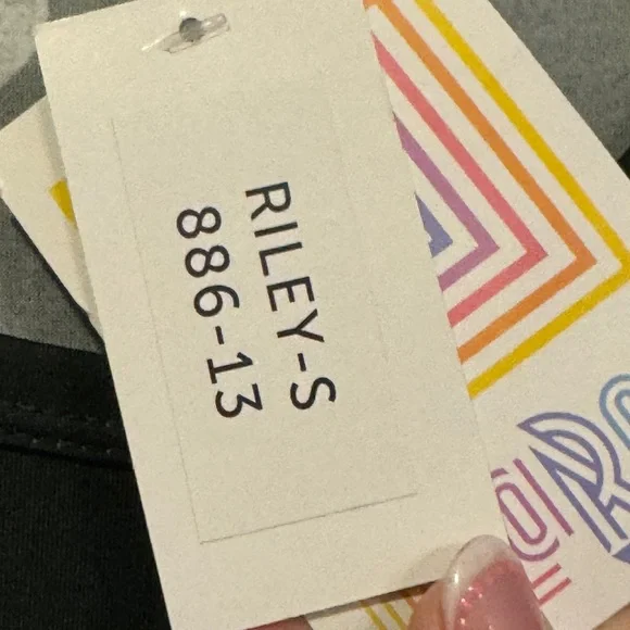 LuLaRoe Dark Green Dress with White Accents - Picture 5 of 6